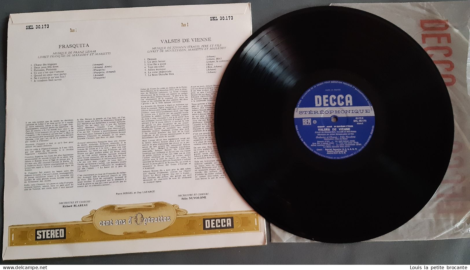 Coffret de 9 disques sur 10, "Cents ans d'Opérettes", DECCA , Sélection du Reader's Digest, 33tours stéréo,