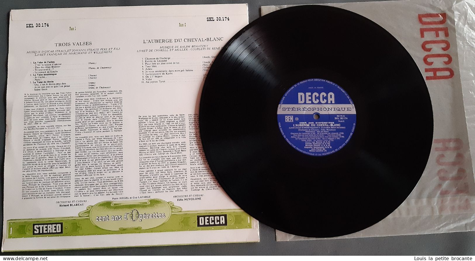 Coffret de 9 disques sur 10, "Cents ans d'Opérettes", DECCA , Sélection du Reader's Digest, 33tours stéréo,