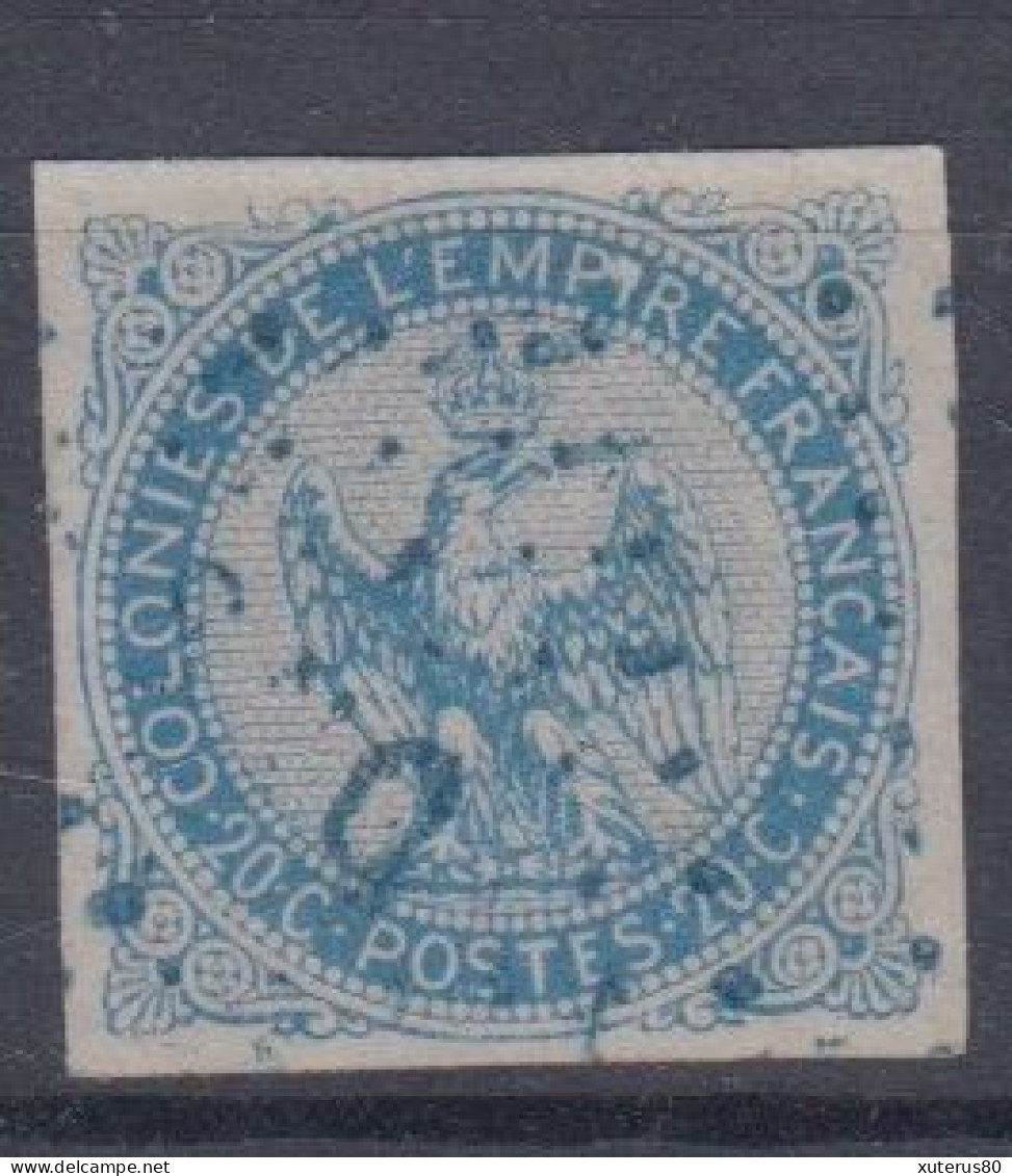 #197 COLONIES GENERALES N° 4 Oblitéré En Bleu Losange SNG (Sénégal) - Eagle And Crown