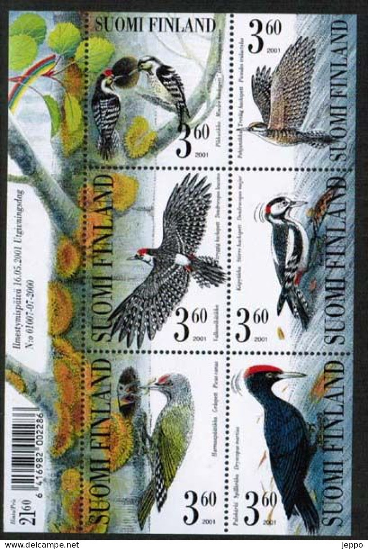 2001 Finland Woodpeckers Souvenir Sheet MNH **. - Hojas Bloque