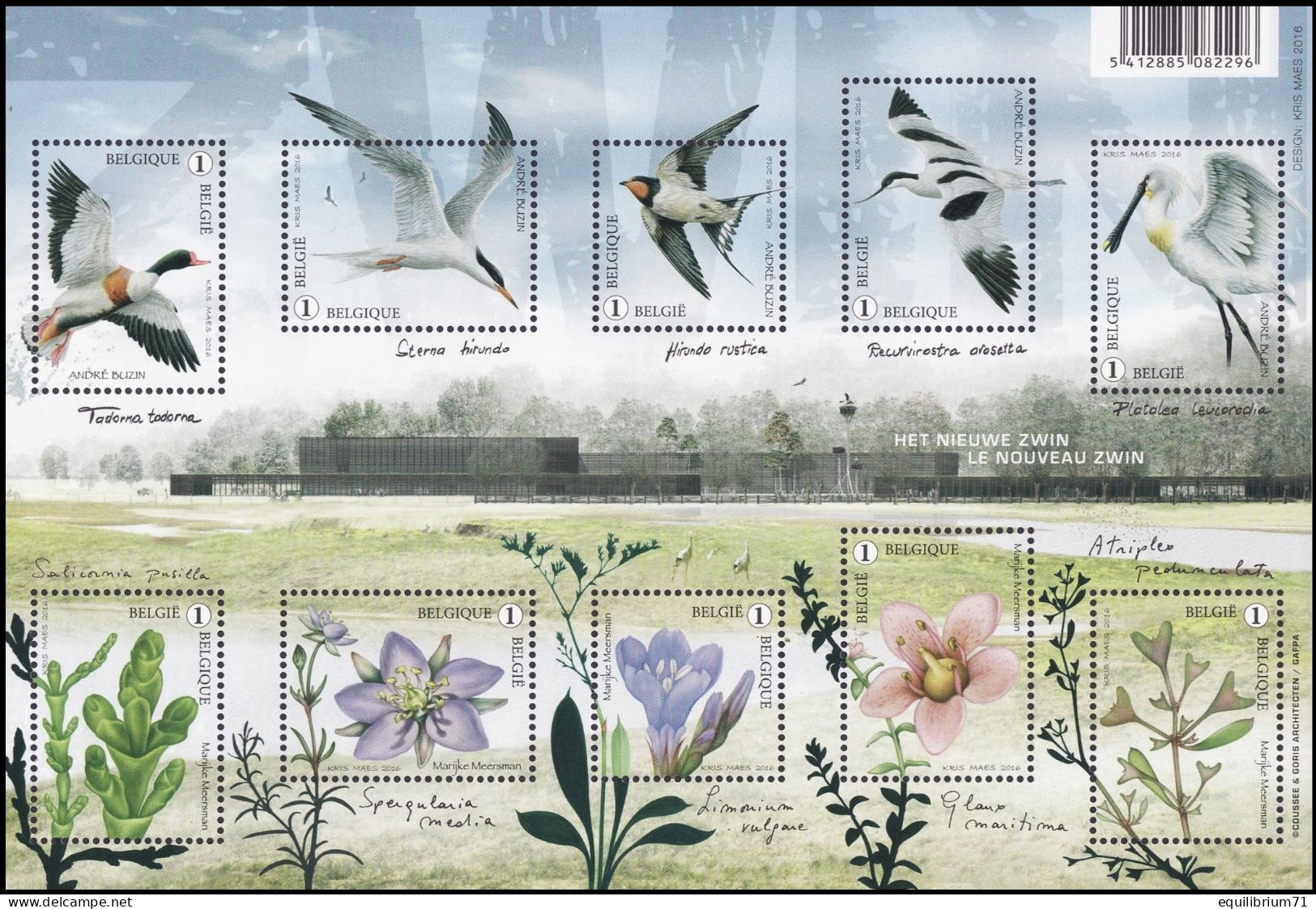 BL238**(4601/10) - Le Nouveau / Het Nieuwe / Der Neu / The New - Zwin - BUZIN - MEERSMAN - Seagulls