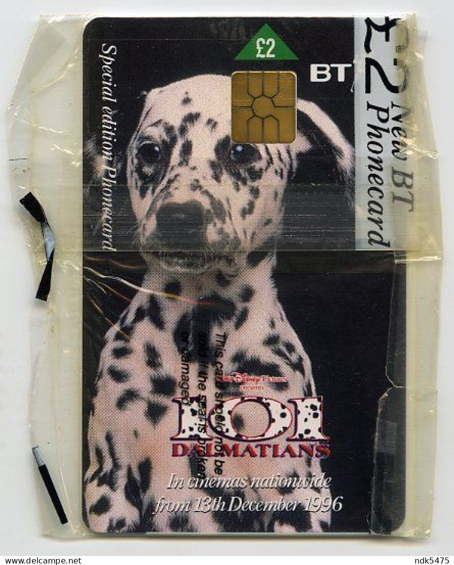 BT PHONECARD : 101 DALMATIONS - 1996 FILM : £2 - BT Promotionnelles