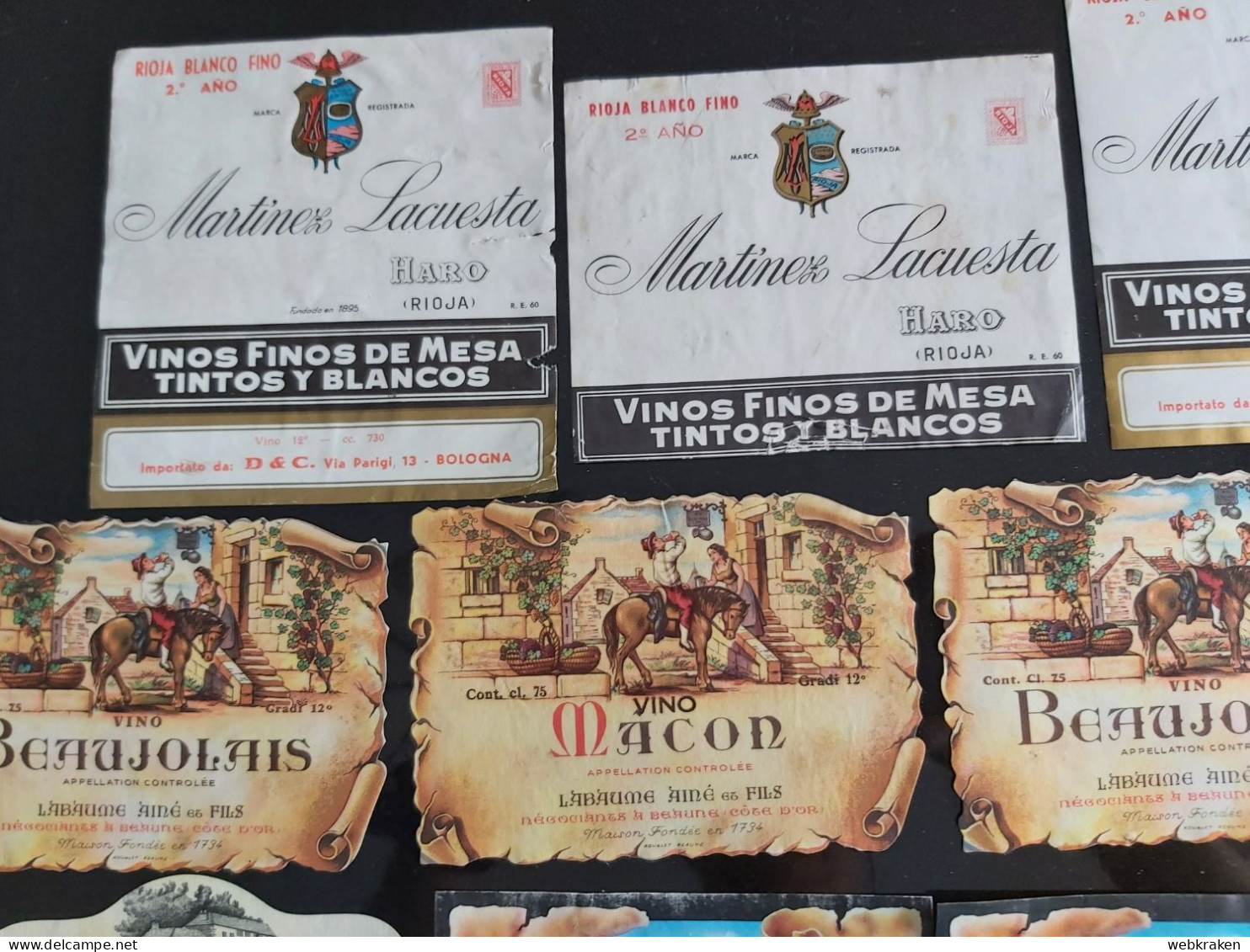 LOTTO ETICHETTE VINI ESTERI SPAGNA FRANCIA FOREIGN VINE LABELS ESPAÑA FRANCE - Collections, Lots & Séries