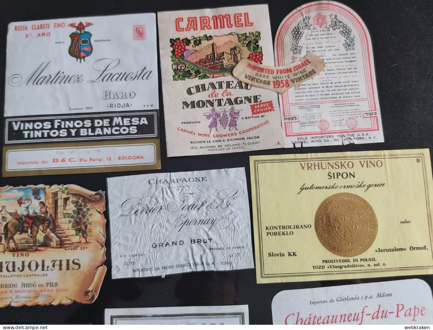 LOTTO ETICHETTE VINI ESTERI SPAGNA FRANCIA FOREIGN VINE LABELS ESPAÑA FRANCE - Collections & Sets