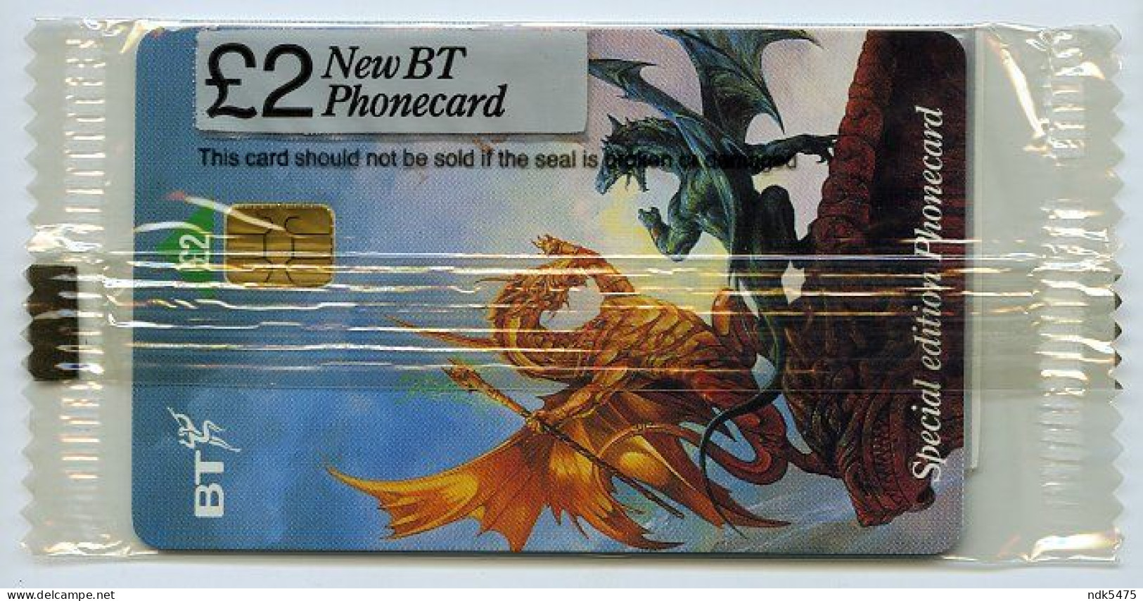BT PHONECARD : DRAGONS OF SUMMER FLAME : £2 - BT Promozionali