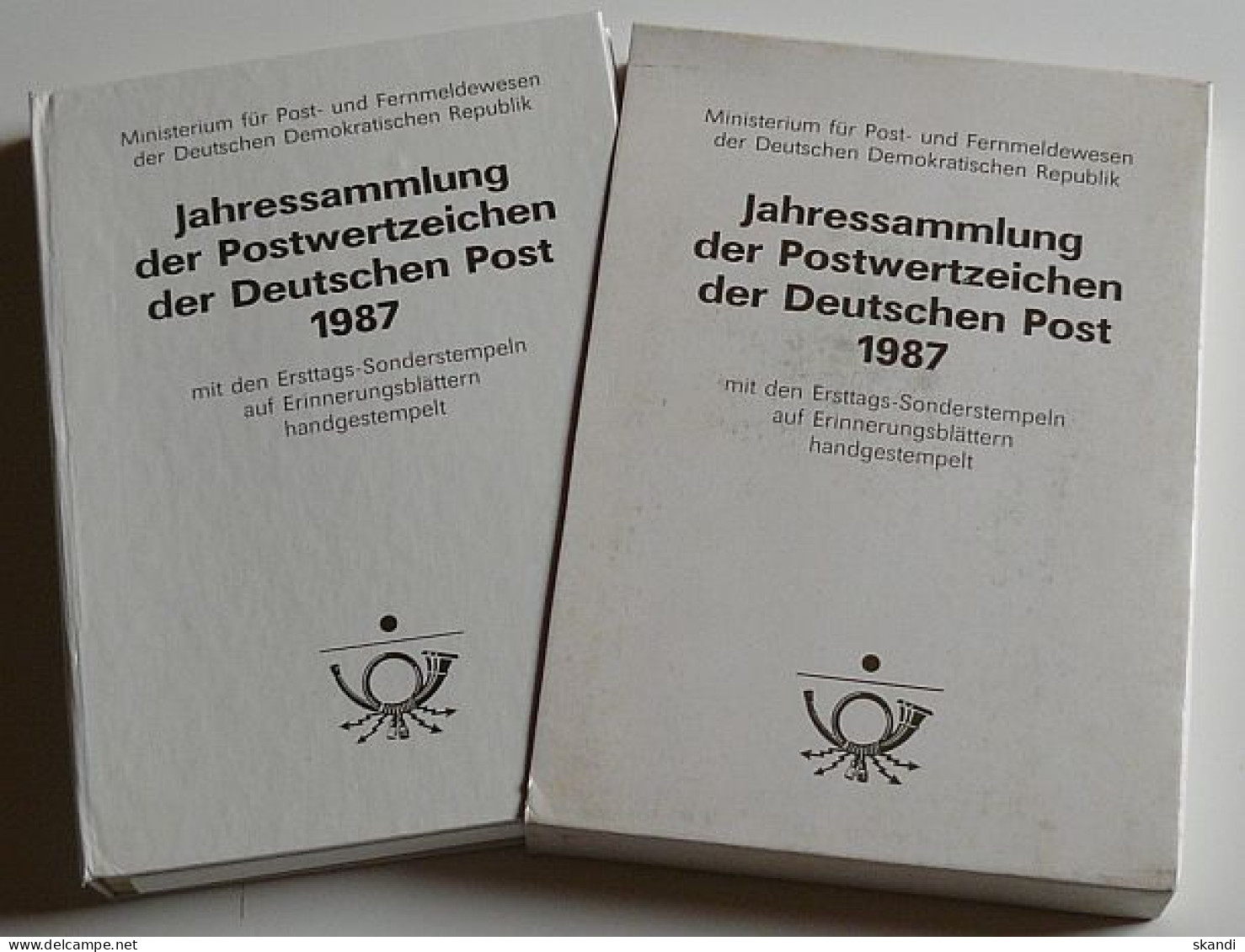 DDR 1987 JAHRESSAMMLUNG Mit Allen Marken Mit Ersttags-Sonderstempel Jahrbuch/year Book - Annual Collections