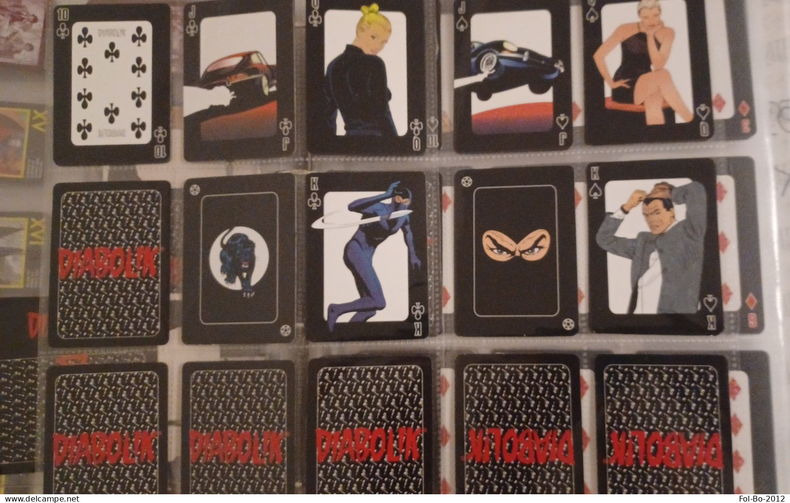 Le Carte Di Diabolik Secondo Set 28 Carte Da Gioco Fiori Picche Nero - Diabolik