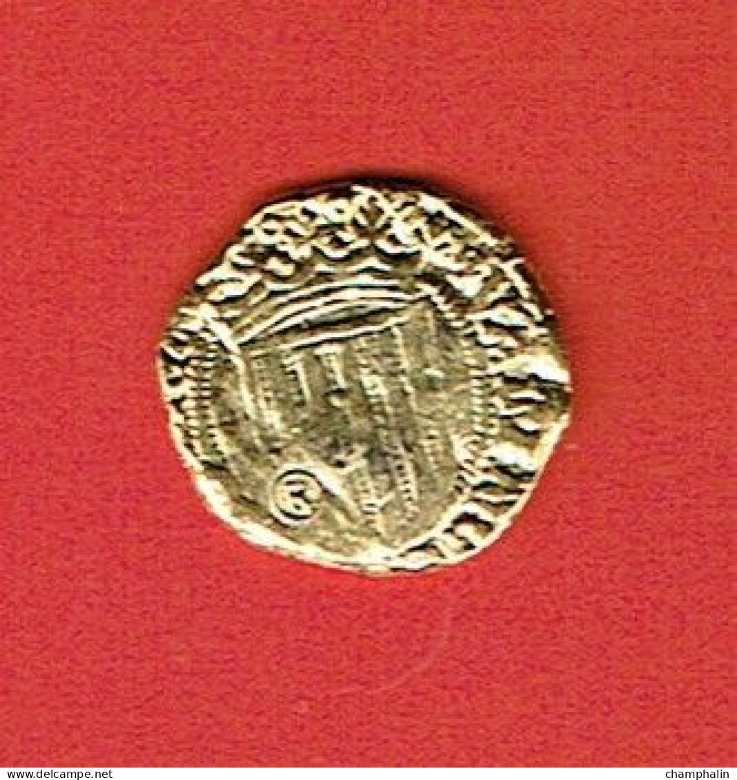 Espagne - Reproduction Monnaie - 1/2 Ducado Oro - Valencia - Rois Catholiques (1469-1504) - Monete Provinciali