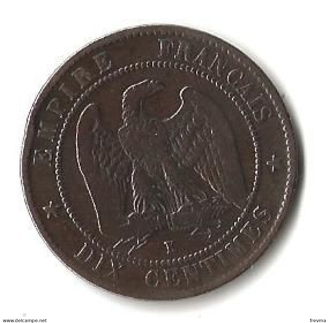 Napoleon III Empereur Des Francais 1856 Dix Centimes Lettre K - 10 Centimes