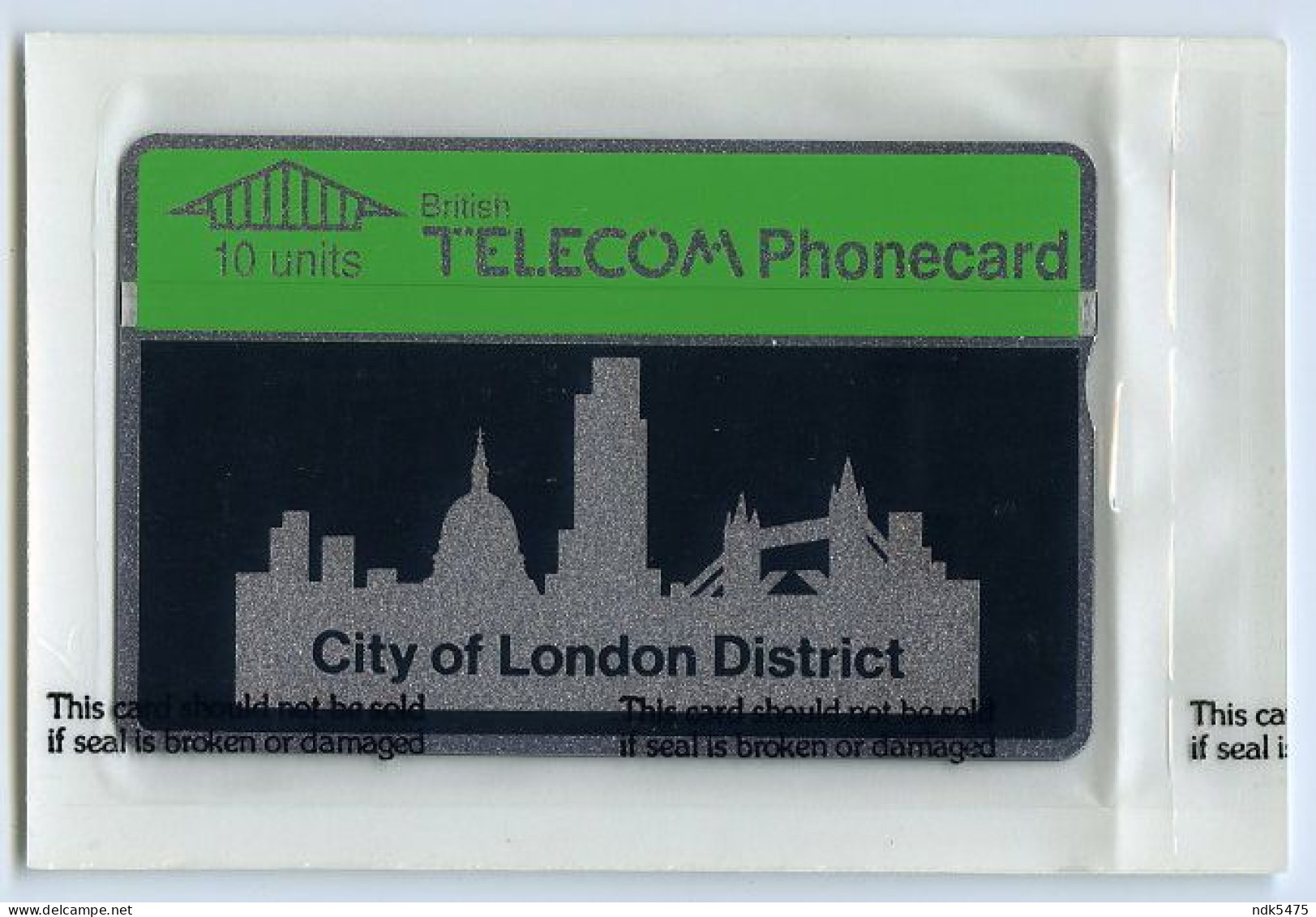 BT PHONECARD : CITY OF LONDON : 10 UNITS - BT Advertising Issues