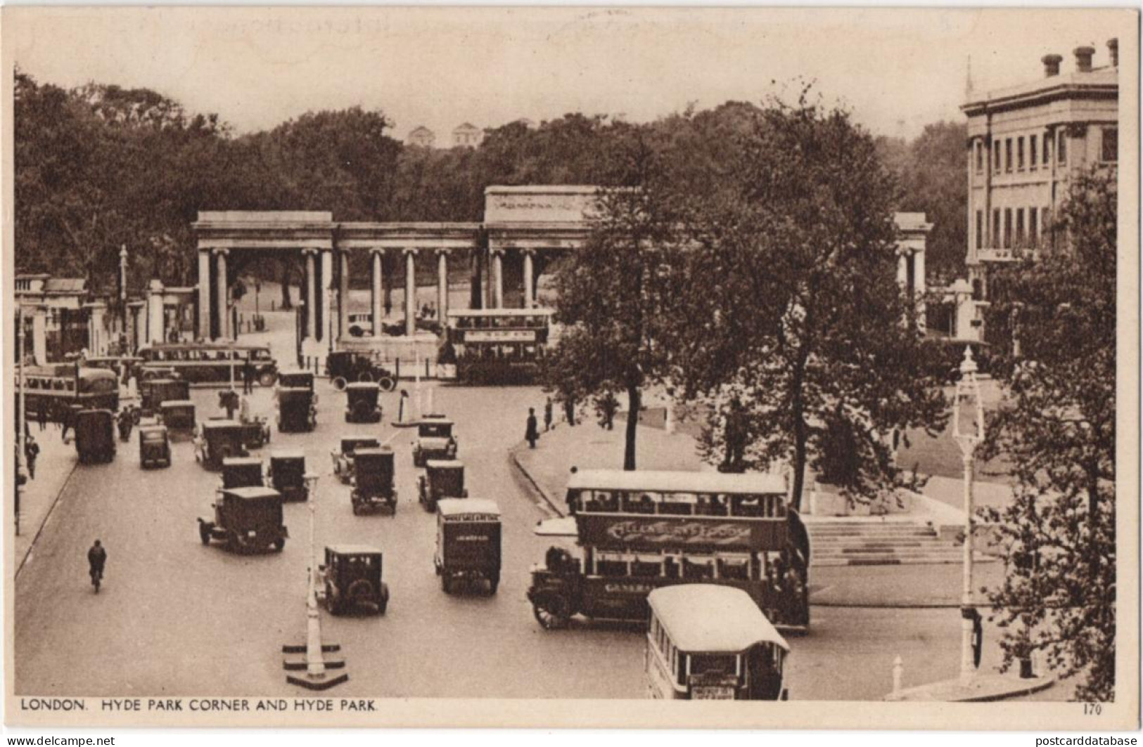 London - Hyde Park Corner And Hyde Park - & Old Cars, Bus - London Suburbs