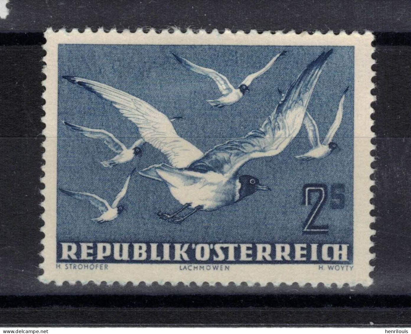 AUTRICHE  Timbre Neuf * De 1950   ( Ref 29 J )  Poste Aérienne - Oiseau - Neufs