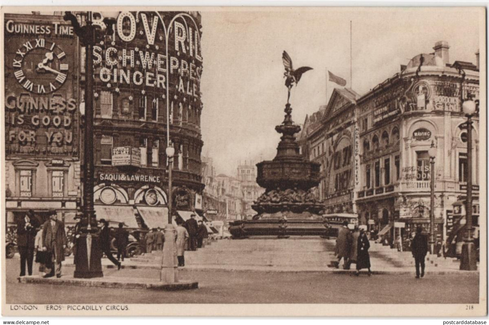 London - Eros Piccadilly Circus - London Suburbs