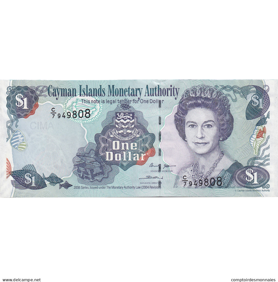 Billet, Îles Caïmans, 1 Dollar, 2006, KM:33a, NEUF - Cayman Islands