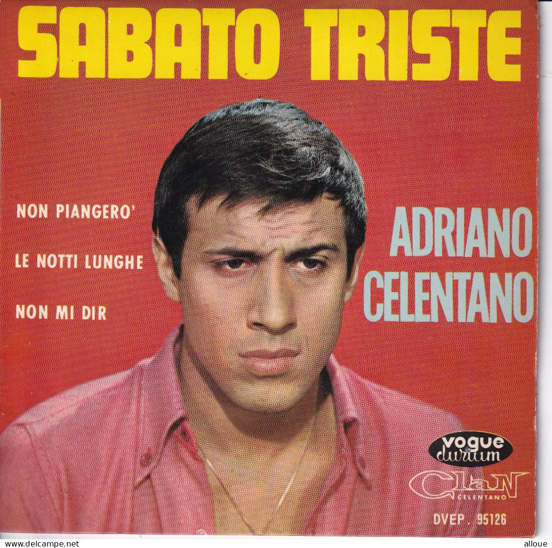 ADRIANO CELENTANO - FR EP - SABATO TRISTE + 3 - Other - Spanish Music