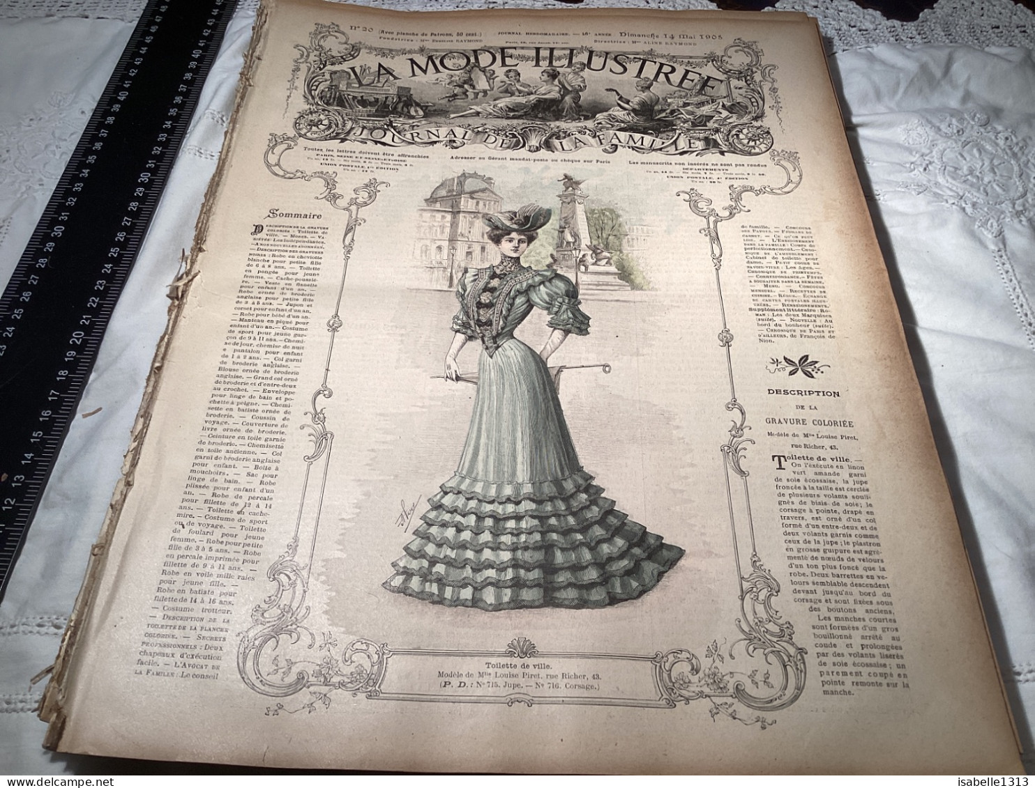 Journal De Famille La Mode Illustrée 1905   Publicité, Numéro 20 Publicité, - Fashion