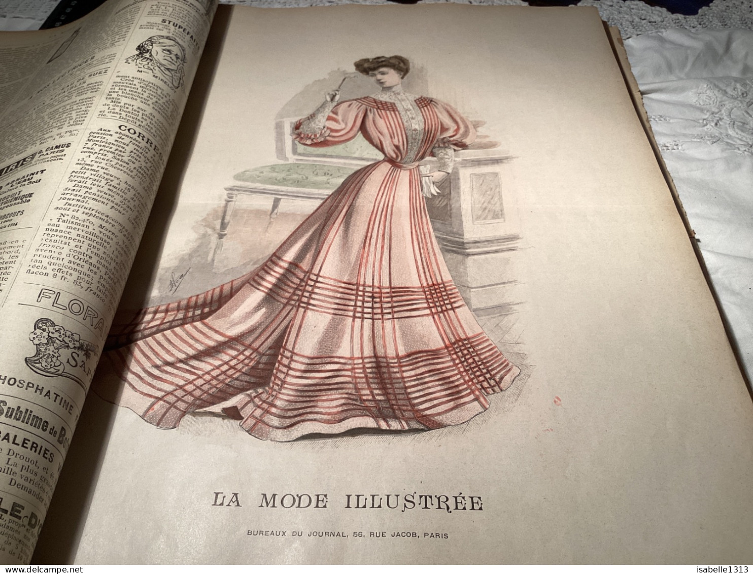 Journal De Famille La Mode Illustrée 1905 Avec Joli Gravure à L’intérieur  Publicité, Numéro 29 - Mode