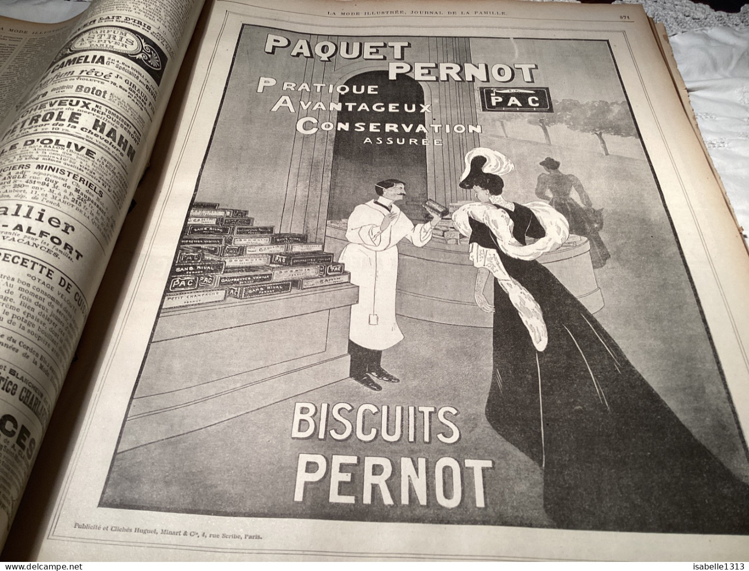 Journal De Famille La Mode Illustrée 1905 Avec Joli Gravure à L’intérieur  Publicité, Numéro 30 Biscuits, Pernot - Fashion