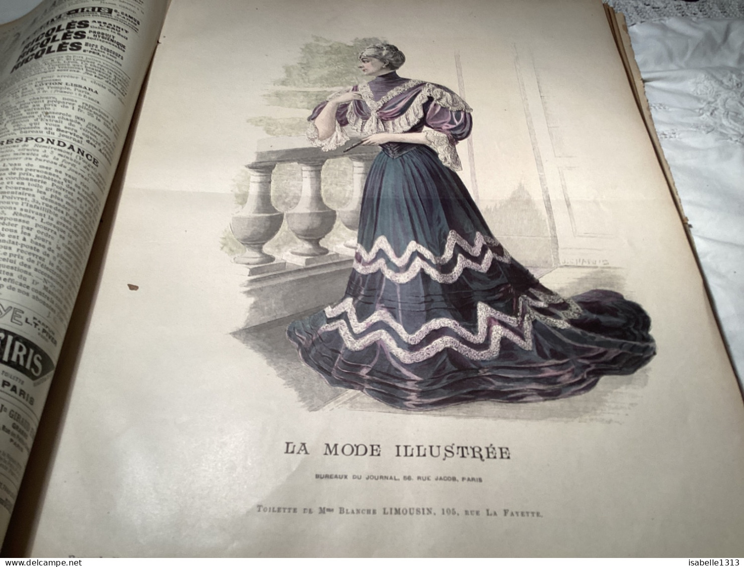 Journal De Famille La Mode Illustrée 1905 Avec Joli Gravure à L’intérieur  Publicité, Numéro 32 - Mode