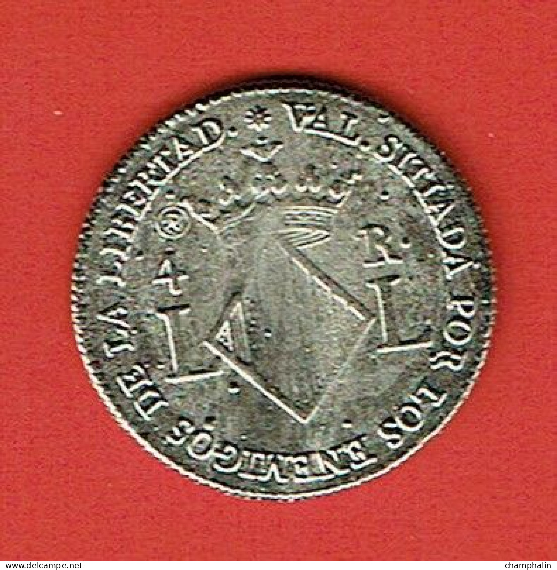 Espagne - Reproduction Monnaie - 4 Reales Plata - 1823 - Valencia - Ferdinand VII (1813-1833) - Monedas Provinciales