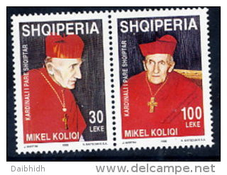 ALBANIA 1998 Cardinal Koliqi Set Of 2 MNH / **.  Michel 2672-73 - Albanië