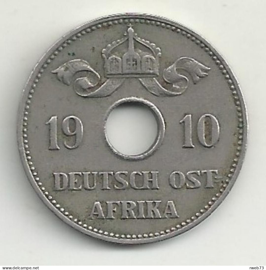AFRIQUE De L'EST (ex Colonie Allemande) - 10 Heller - 1910 - TB/TTB - Africa Orientale Tedesca