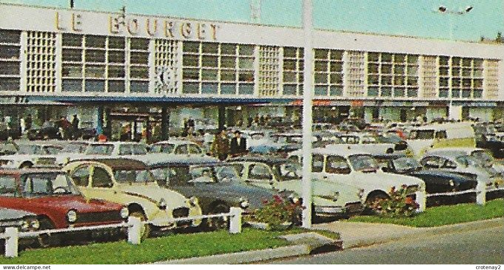 Aéroport PARIS ORLY Et Le BOURGET En 1965 Avion Air France Caravelle VOIR ZOOM Porsche Citroën 2CV DS Renault 4L - Aéroports De Paris