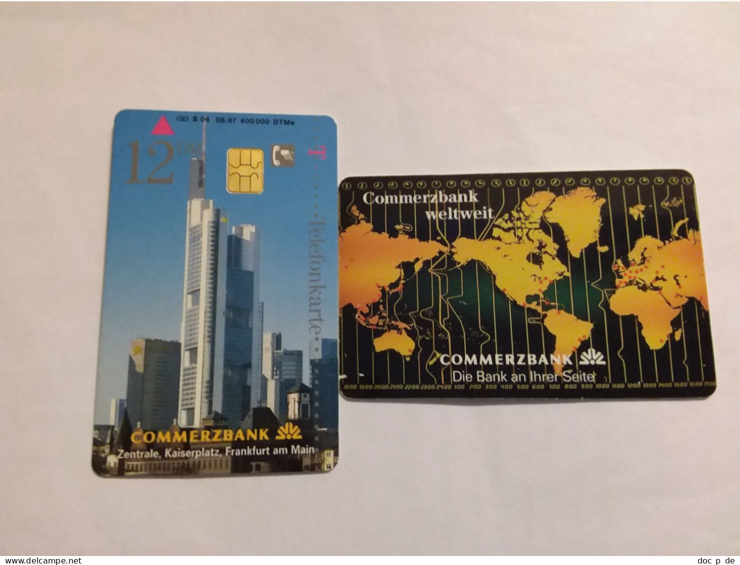 Germany - S  06/97 Commerzbank Frankfurt World Map - S-Series: Schalterserie Mit Fremdfirmenreklame
