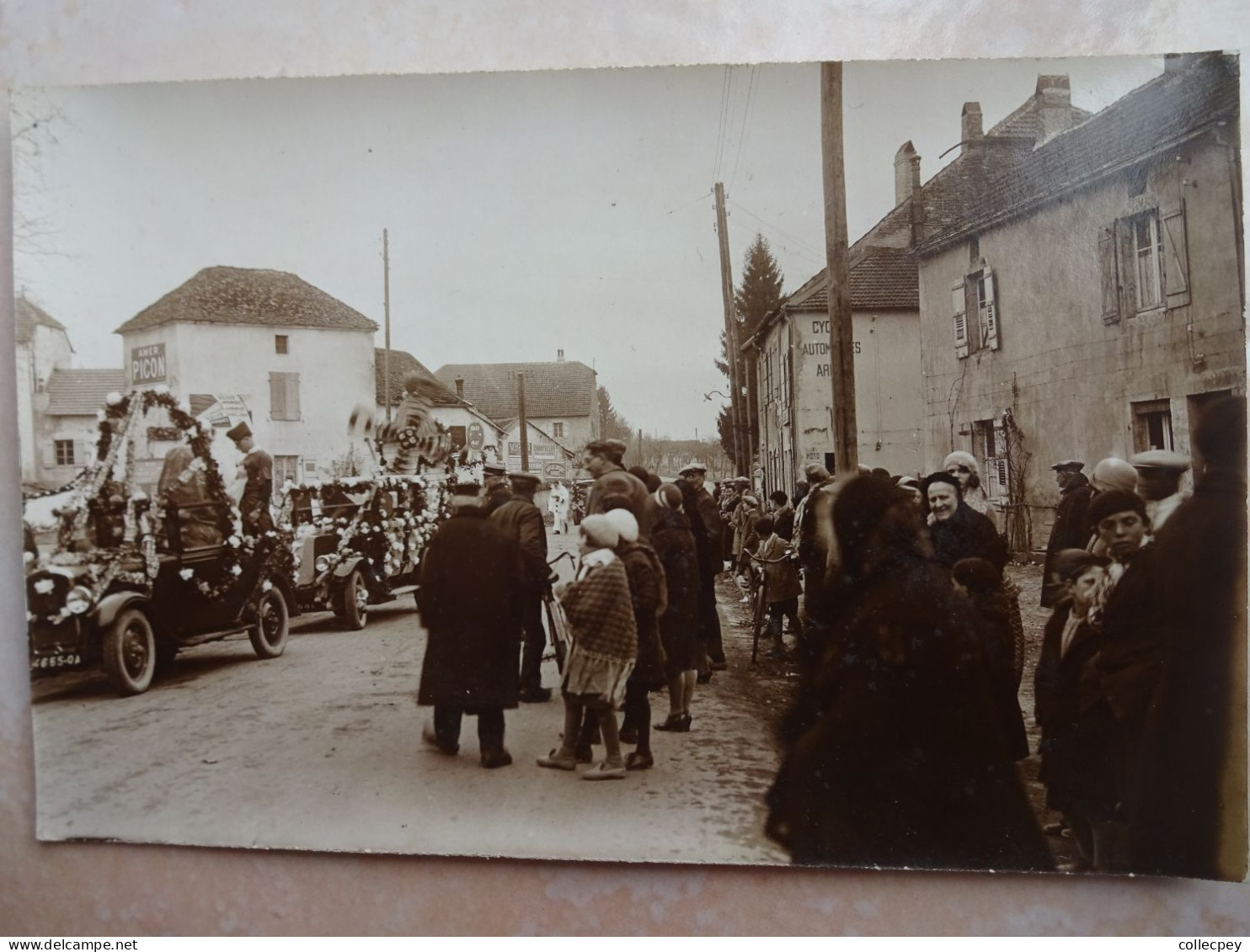 Carte Photo 70 COMBEAUFONTAINE Défilé Du Carnaval 1 - Très Beau Plan - RARE - Combeaufontaine