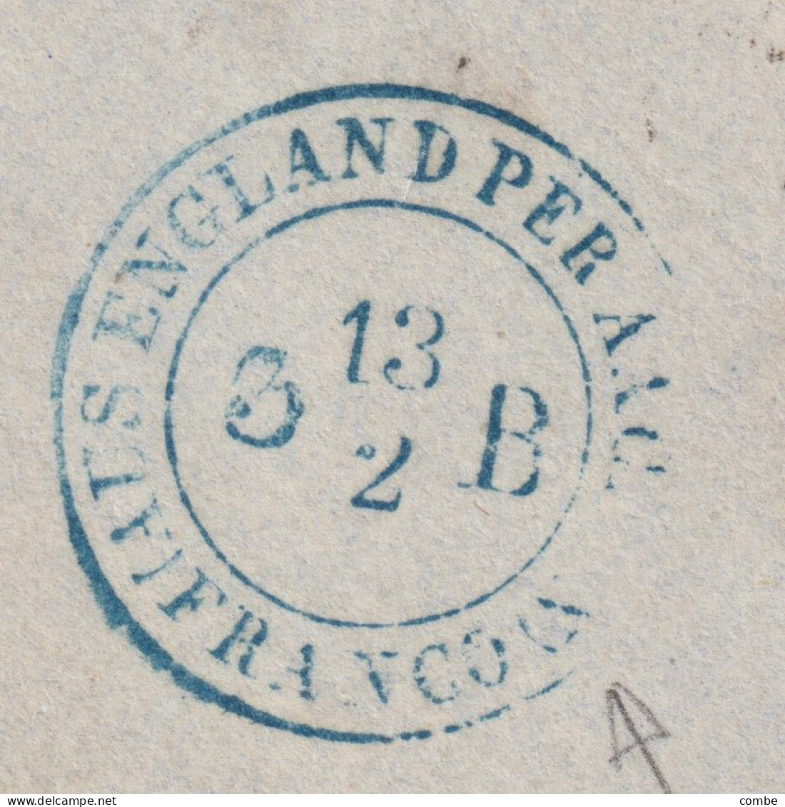 LETTRE. GRANDE BRETAGNE. 1866. LONDON PD POUR DRESDEN. SIX-PENCE. EL. PLANCHE 5. AUS ENGLAND-AACHEN - Briefe U. Dokumente