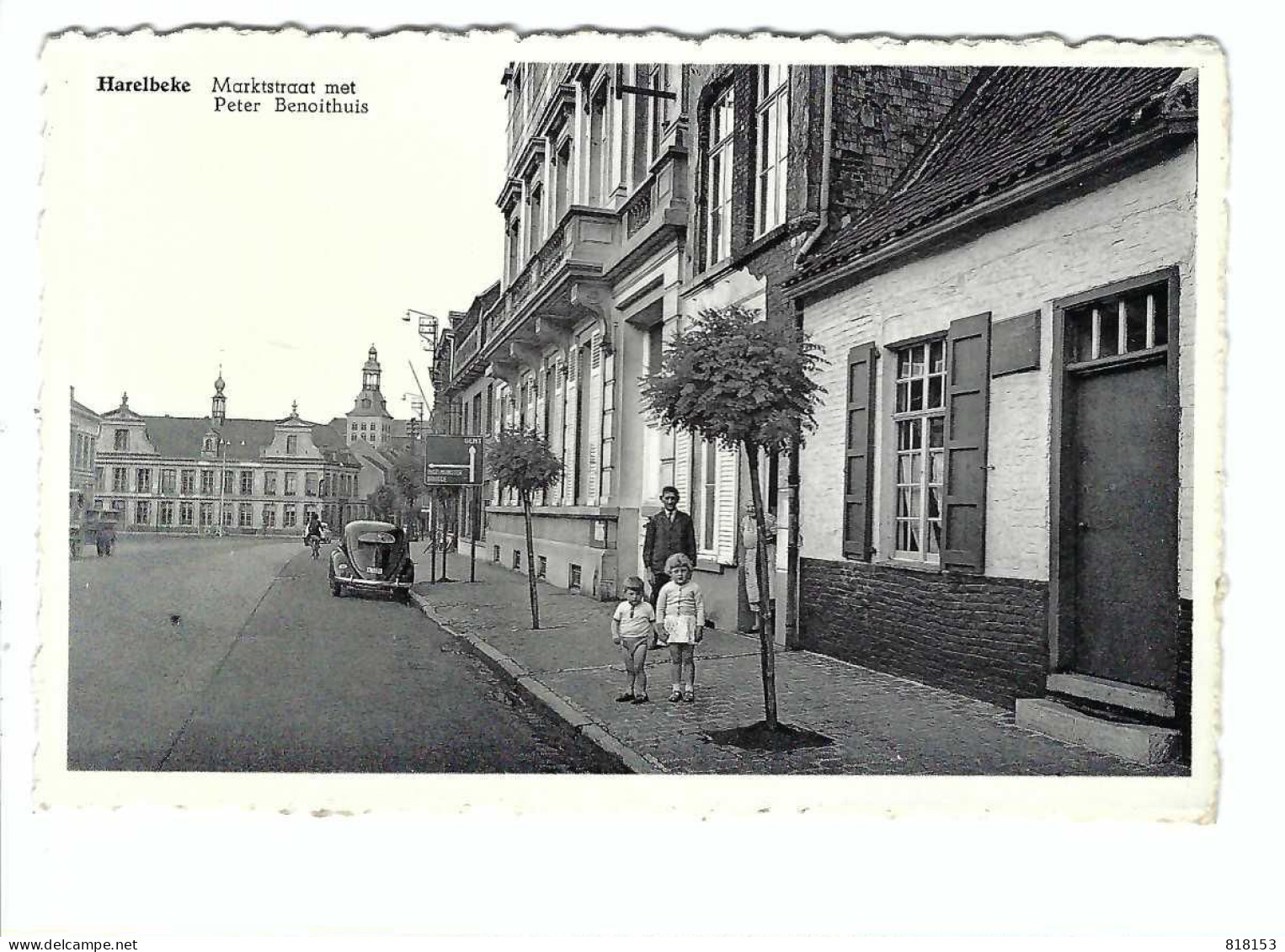 Harelbeke  Marktstraat Met Peter Benoithuis - Harelbeke