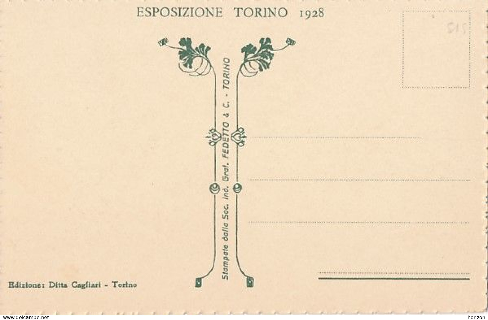 2f.560  TORINO - Esposizione 1928 - Ingresso Secondario Dal Corso Dante Al Padiglione Della Floricoltura - Exposiciones