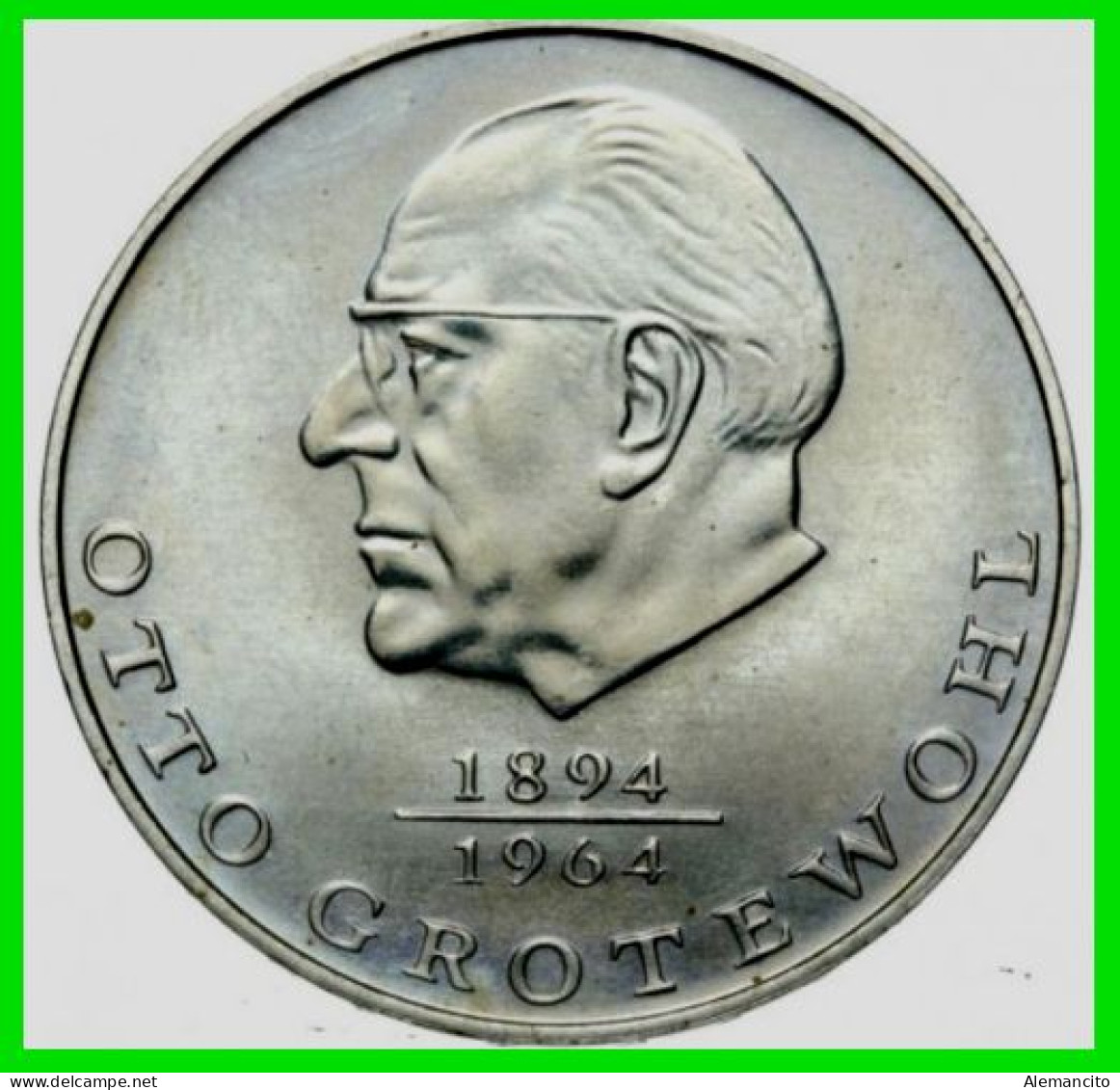 GERMANY DDR-REPUBLICA DEMOCRATICA DE ALEMANIA AÑO 1973  MONEDA DE 20.00-DM KM-47 ( OTTO GROTEWOHL, POLITICIAN ) - 20 Mark