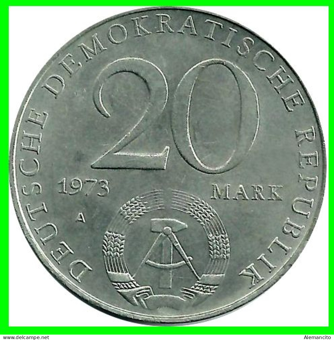 GERMANY DDR-REPUBLICA DEMOCRATICA DE ALEMANIA AÑO 1973  MONEDA DE 20.00-DM KM-47 ( OTTO GROTEWOHL, POLITICIAN ) - 20 Marchi