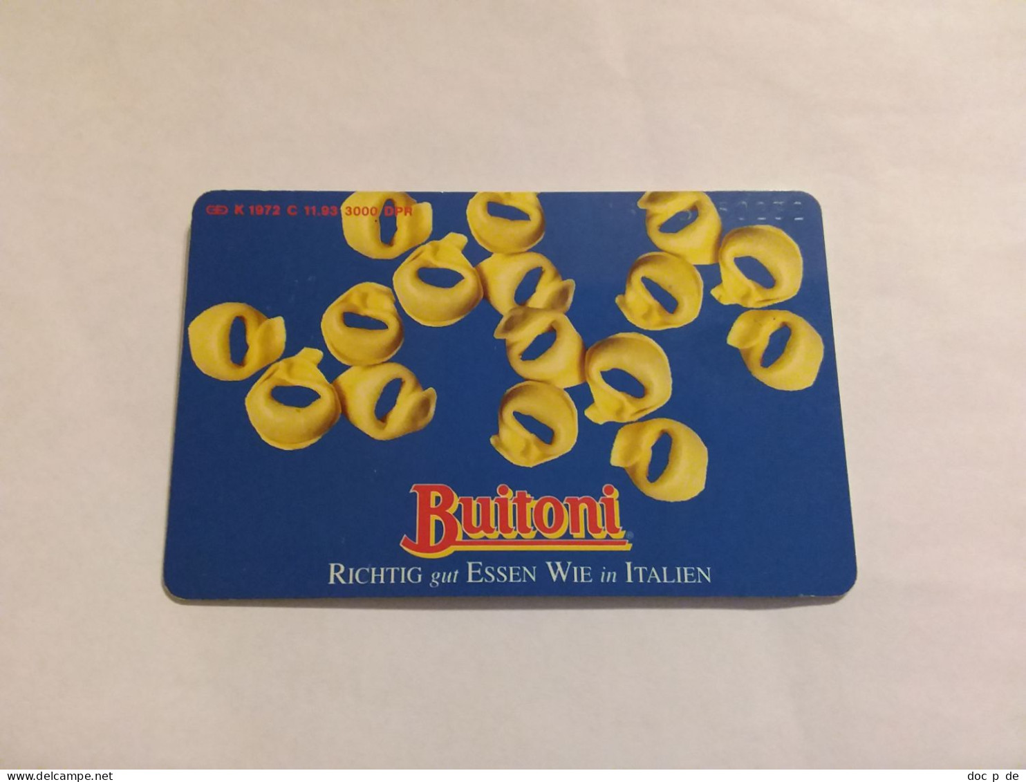 Germany -  K 1972C/93  Buitoni Pasta Nudeln Food - K-Series: Kundenserie