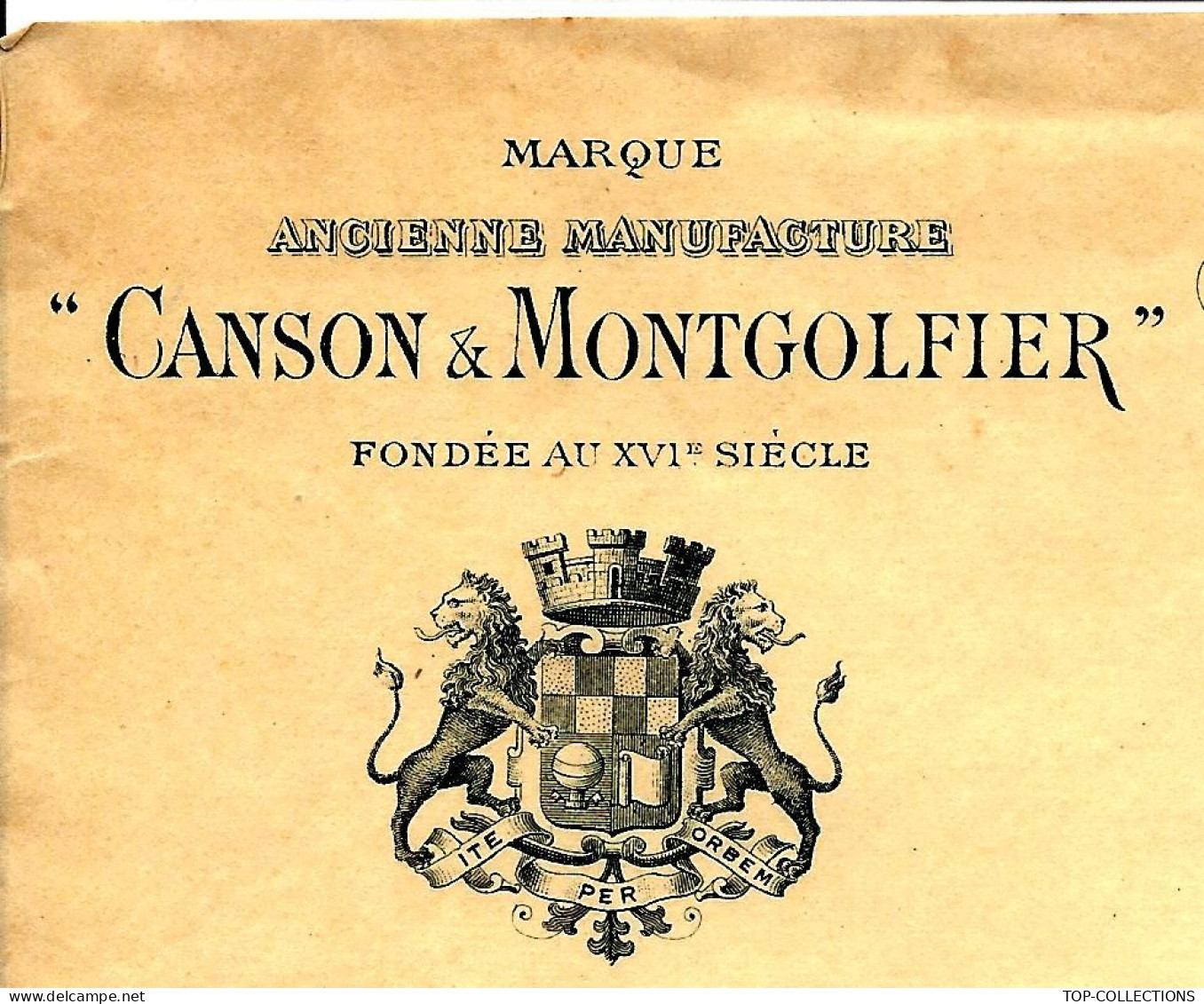 1912 ENTETE CANSON MONTGOLFIER PAPETERIES DE VIDALON Paris Pour Baillet Bordeaux V.HISTORIQUE - 1900 – 1949