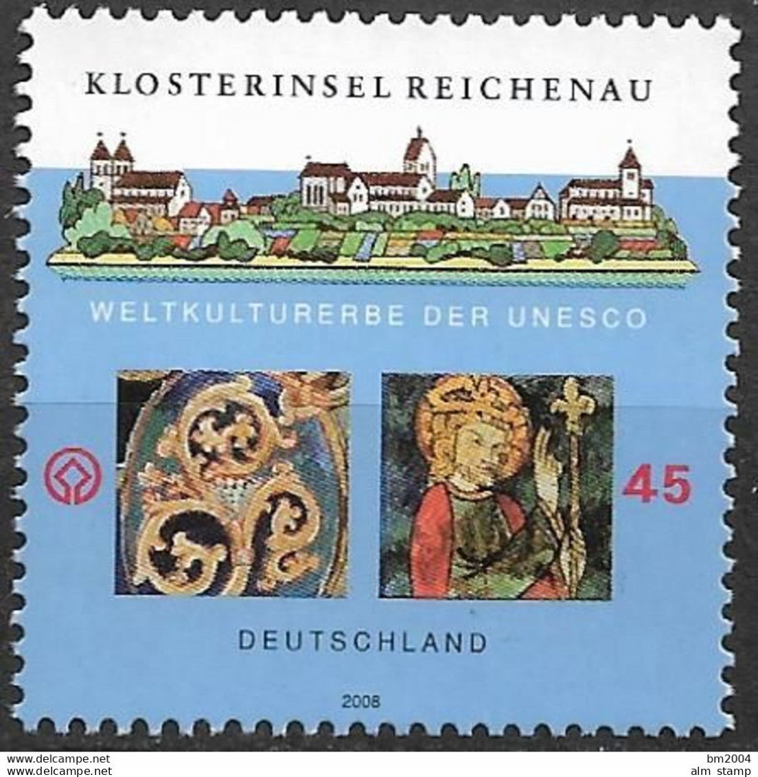 2008  Deutschland Germany  Mi. 2637  **MNH E UNESCO-Welterbe Klosterinsel Reichenau, Bodensee - Ungebraucht