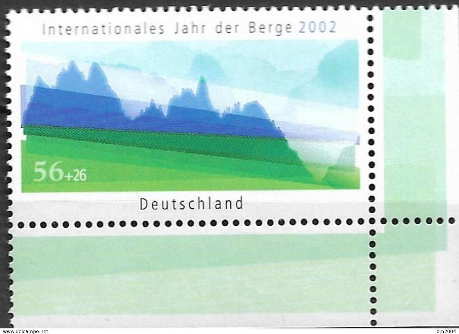 2002  Deutschland Germany   Mi. 2231**MNH EUR Umweltschutz: Internationales Jahr Der Berge - Ungebraucht