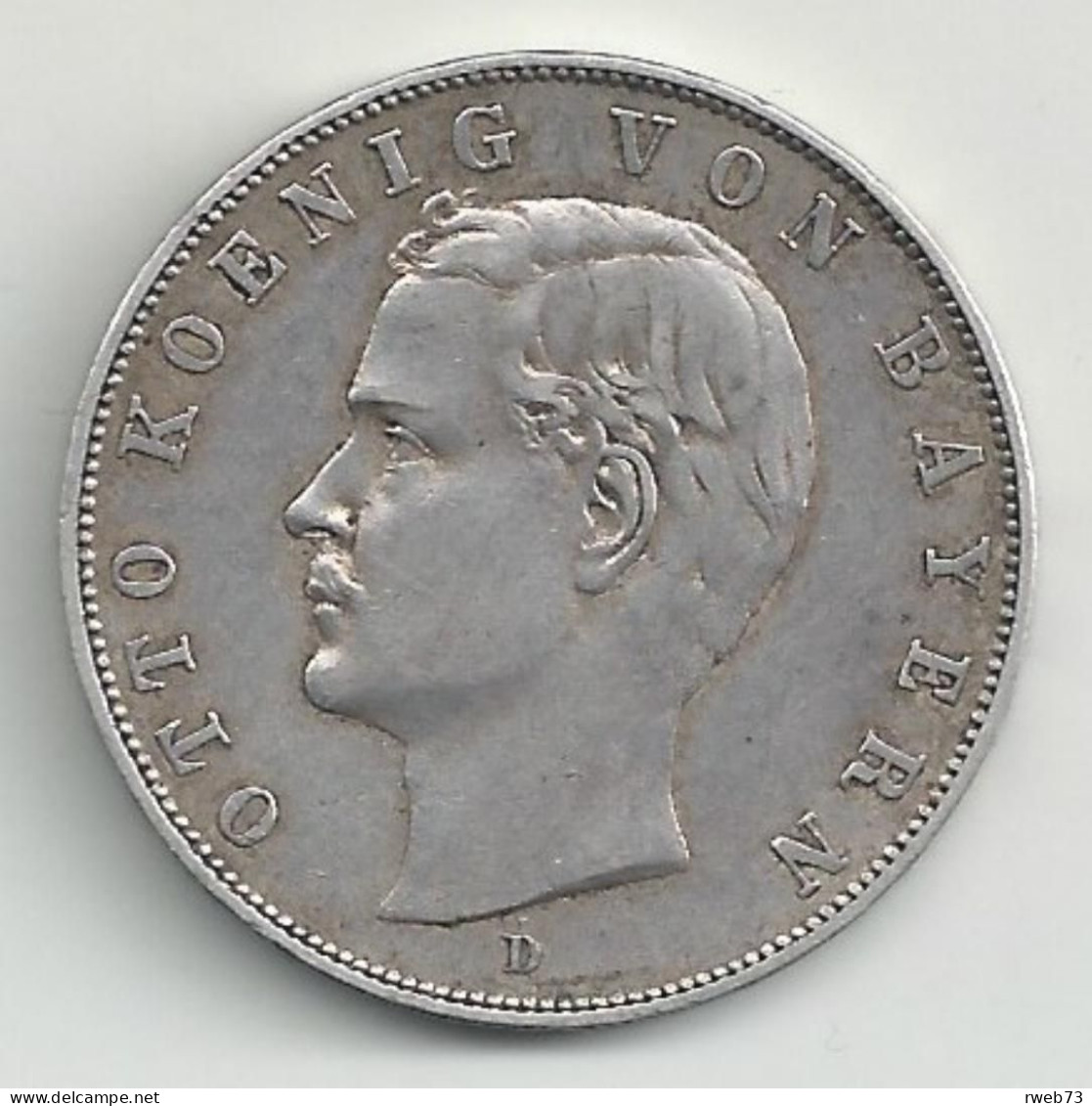 ALLEMAGNE - BAVIÈRE - 3 Marks - 1910 D - Argent - TB/TTB - 2, 3 & 5 Mark Plata