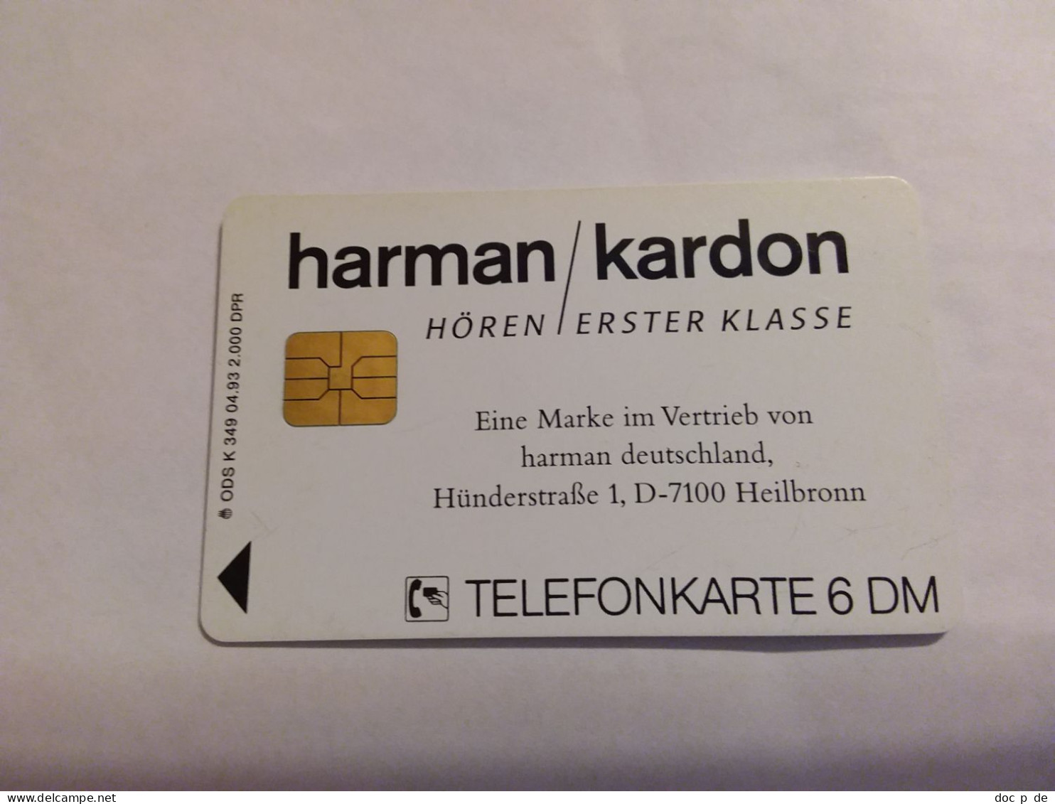 Germany - K 349/93 Harman Kardon Hifi - K-Serie : Serie Clienti