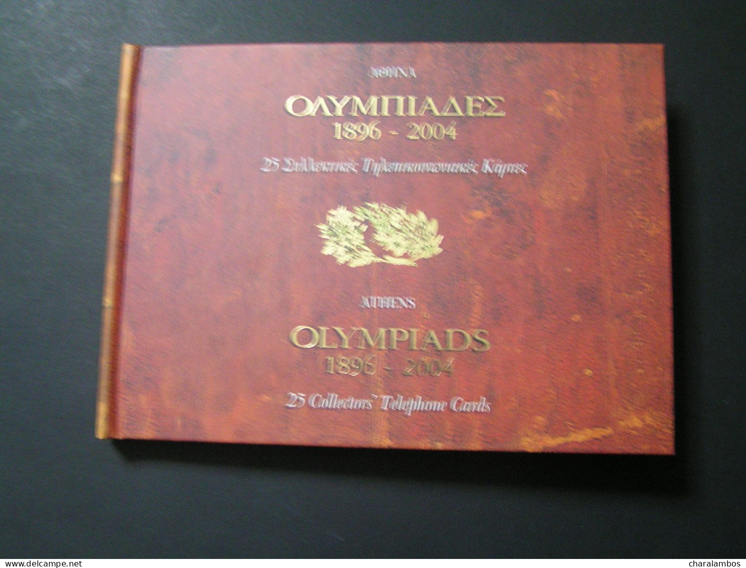 GREECE OLYMPIADS 1896-2004 25 Collectors Telephone Cards DVD ANCIENT OLYMPIA birthplace of the Olympic Games Folder mind