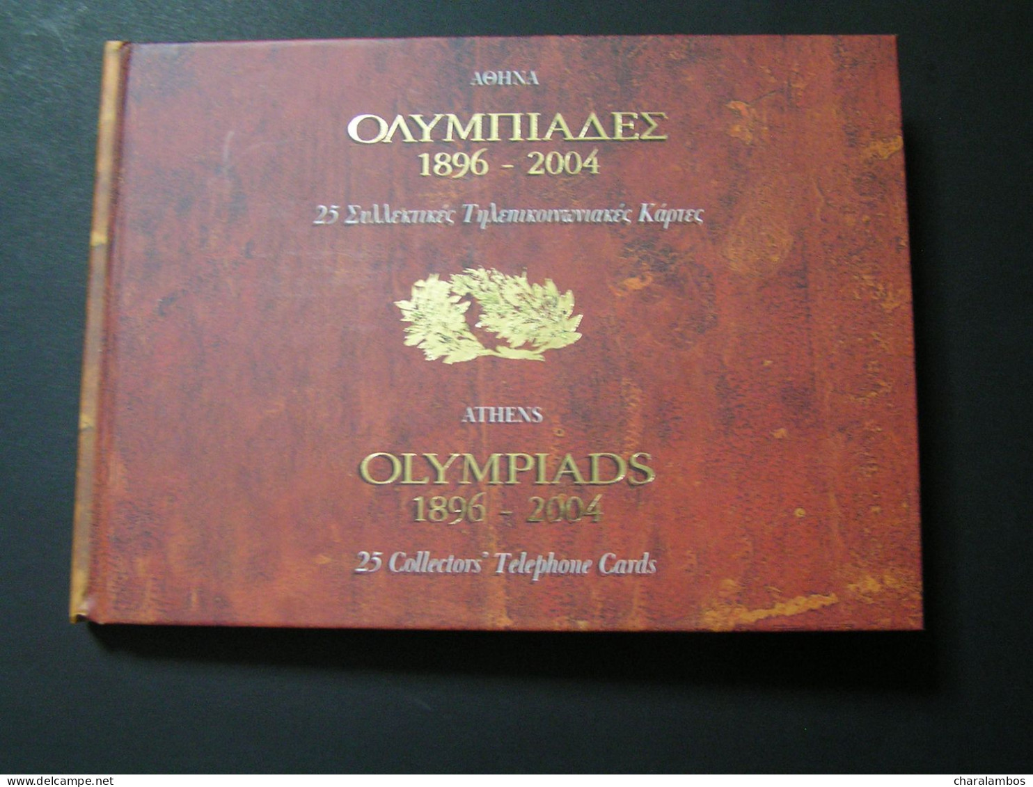 GREECE OLYMPIADS 1896-2004 25 Collectors Telephone Cards DVD ANCIENT OLYMPIA birthplace of the Olympic Games Folder mind