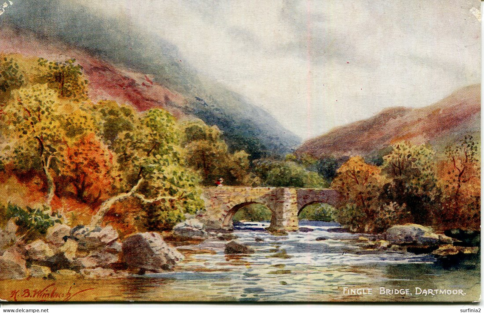 SALMON ART 2662 - FINGLE BRIDGE, DARTMOOR By HENRY WIMBUSH - Wimbush