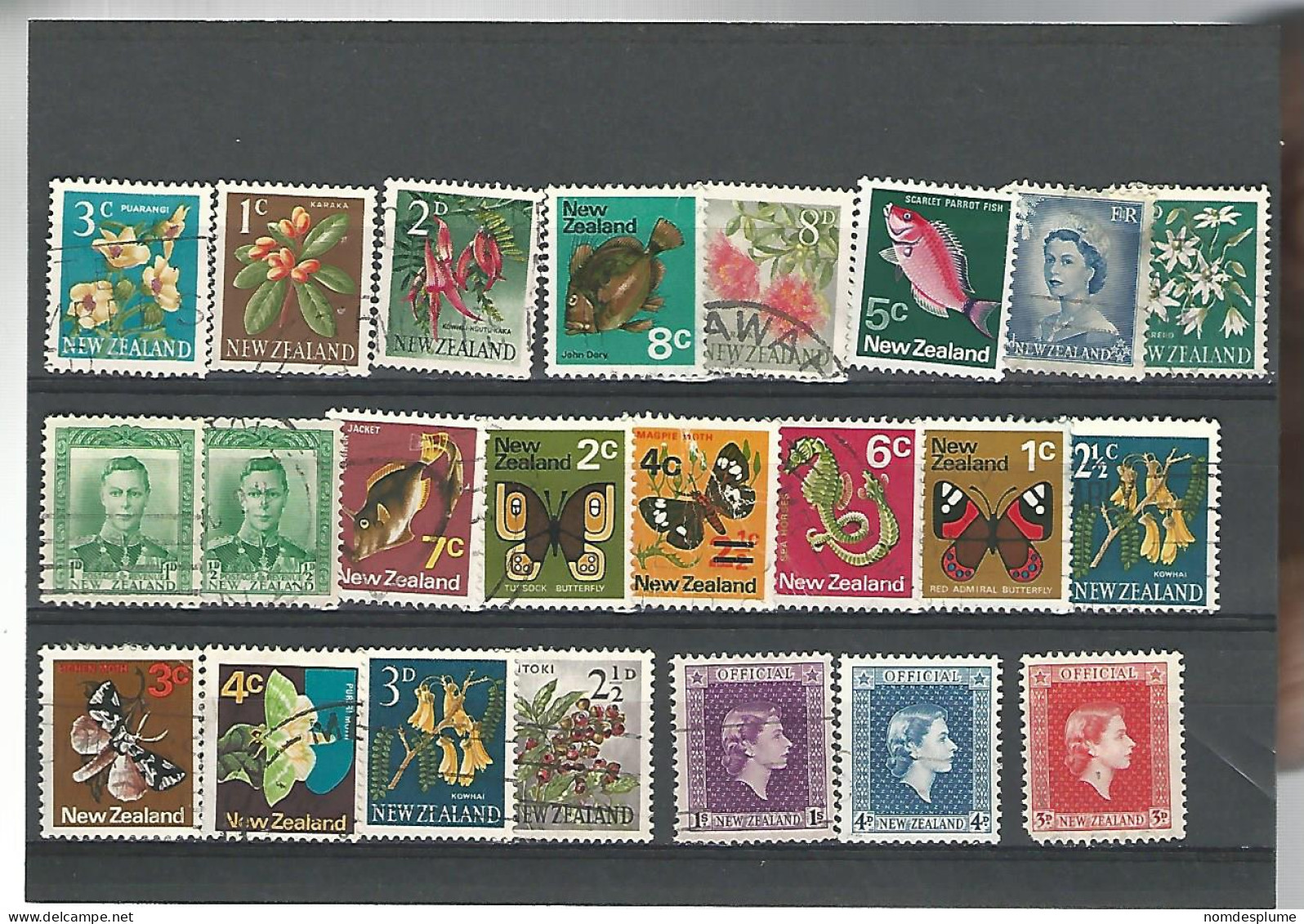 54130 ) Collection New Zealand King Queen Official - Collections, Lots & Series