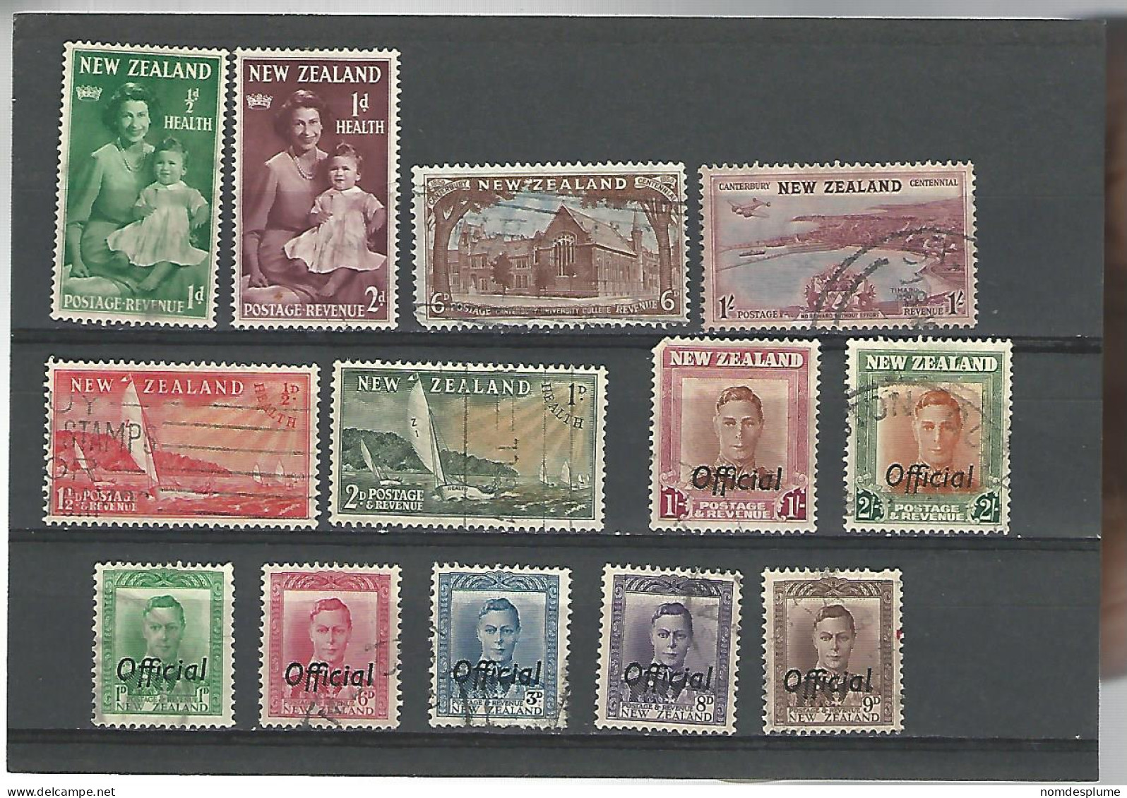 54132 ) Collection New Zealand King  Queen Official - Collections, Lots & Series