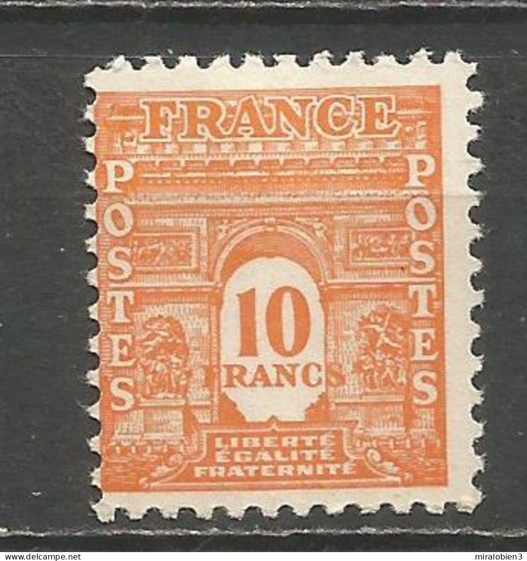 FRANCIA YVERT NUM. 629 * NUEVO CON FIJASELLOS - 1944-45 Arco Del Triunfo