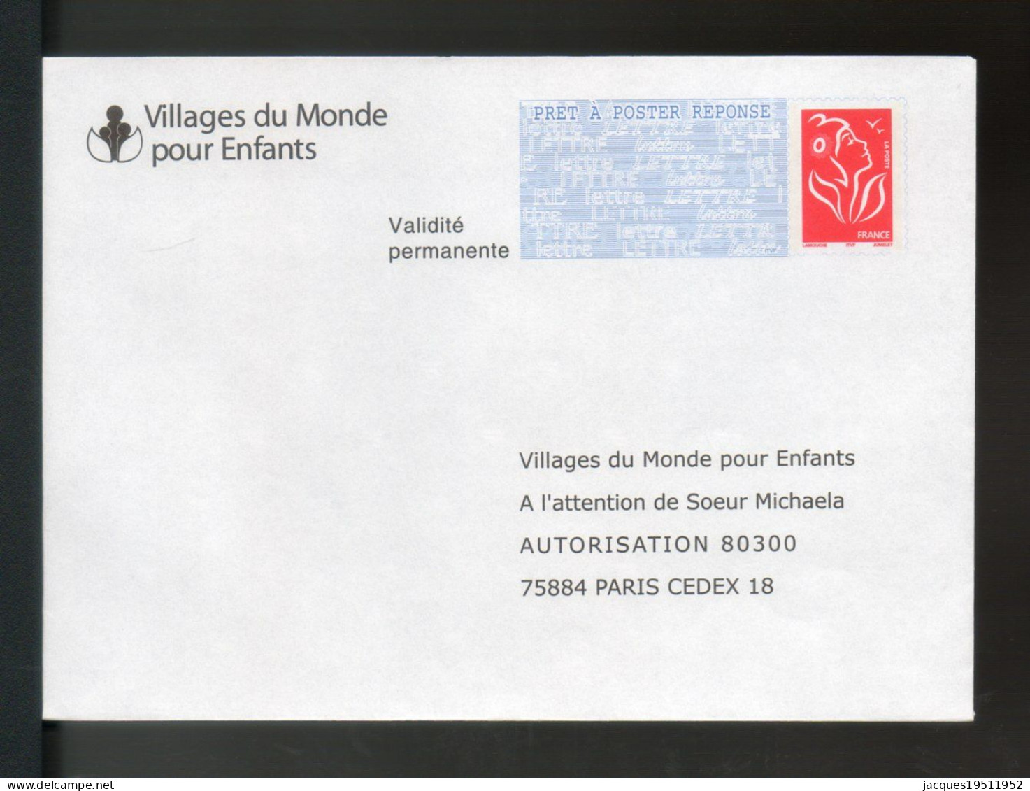 G-58 - Lamouche ITVF - Villages Du Monde Pour Enfants - N° 06P070 - PAP : Antwoord /Lamouche