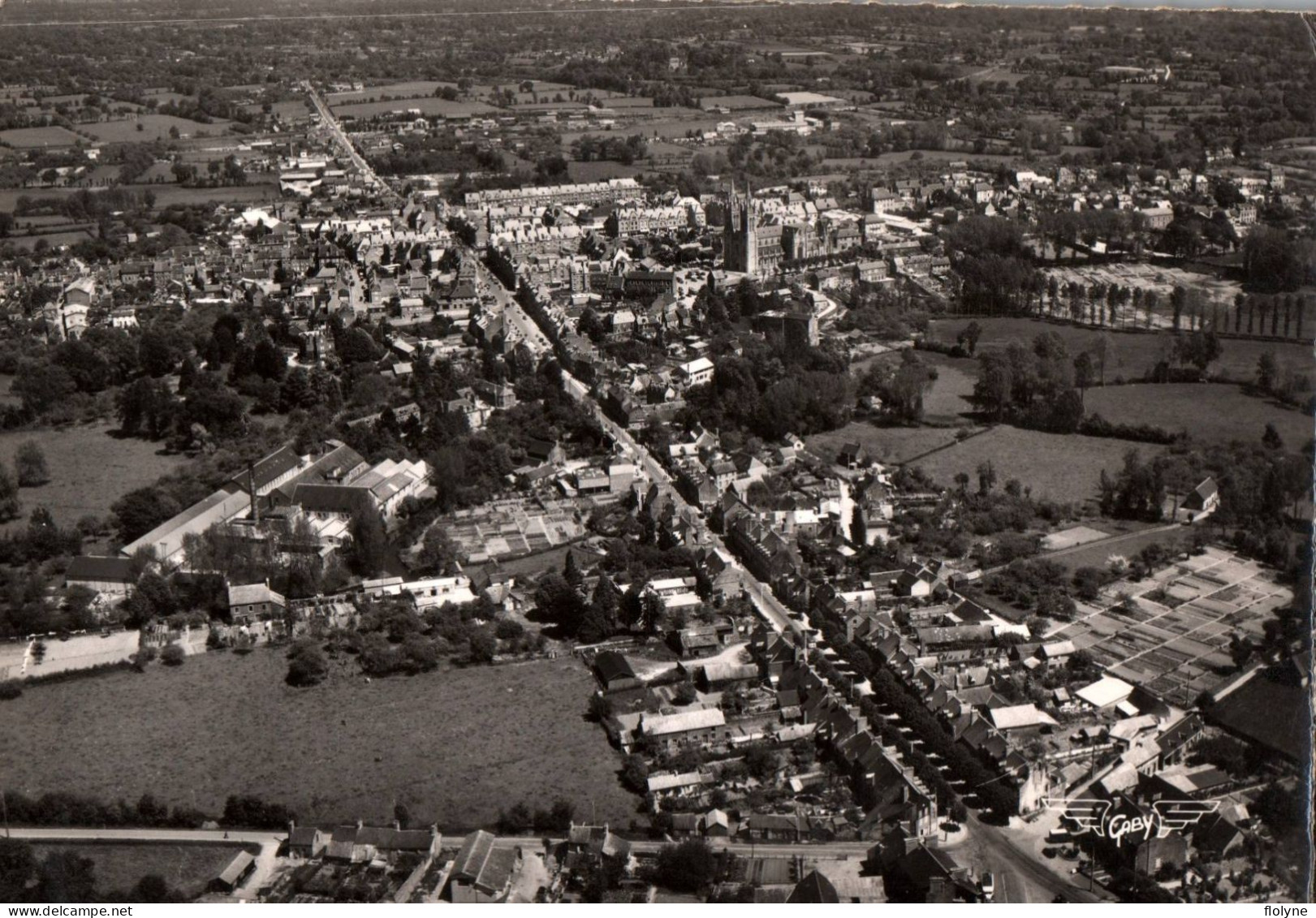 St Hilaire Du Harcouët - Vue Aérienne D'ensemble De La Commune - Saint Hilaire Du Harcouet