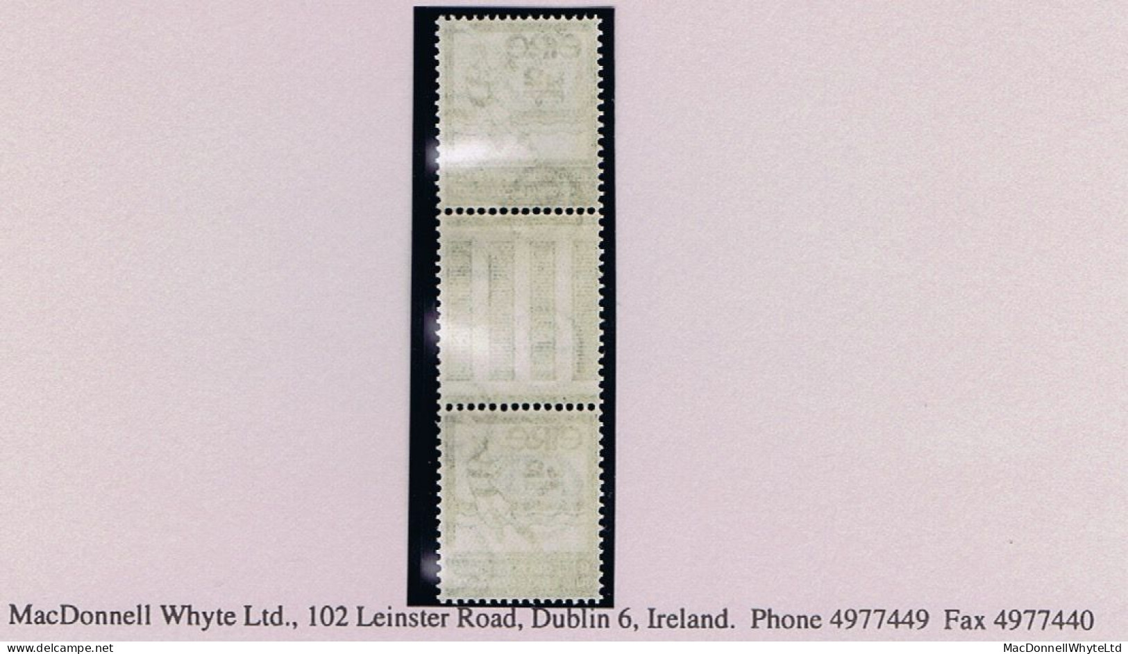 Ireland Sport 1934 GAA Hurler 2d Gutter Pair Mint Unmounted Never Hinged, Folded - Unused Stamps