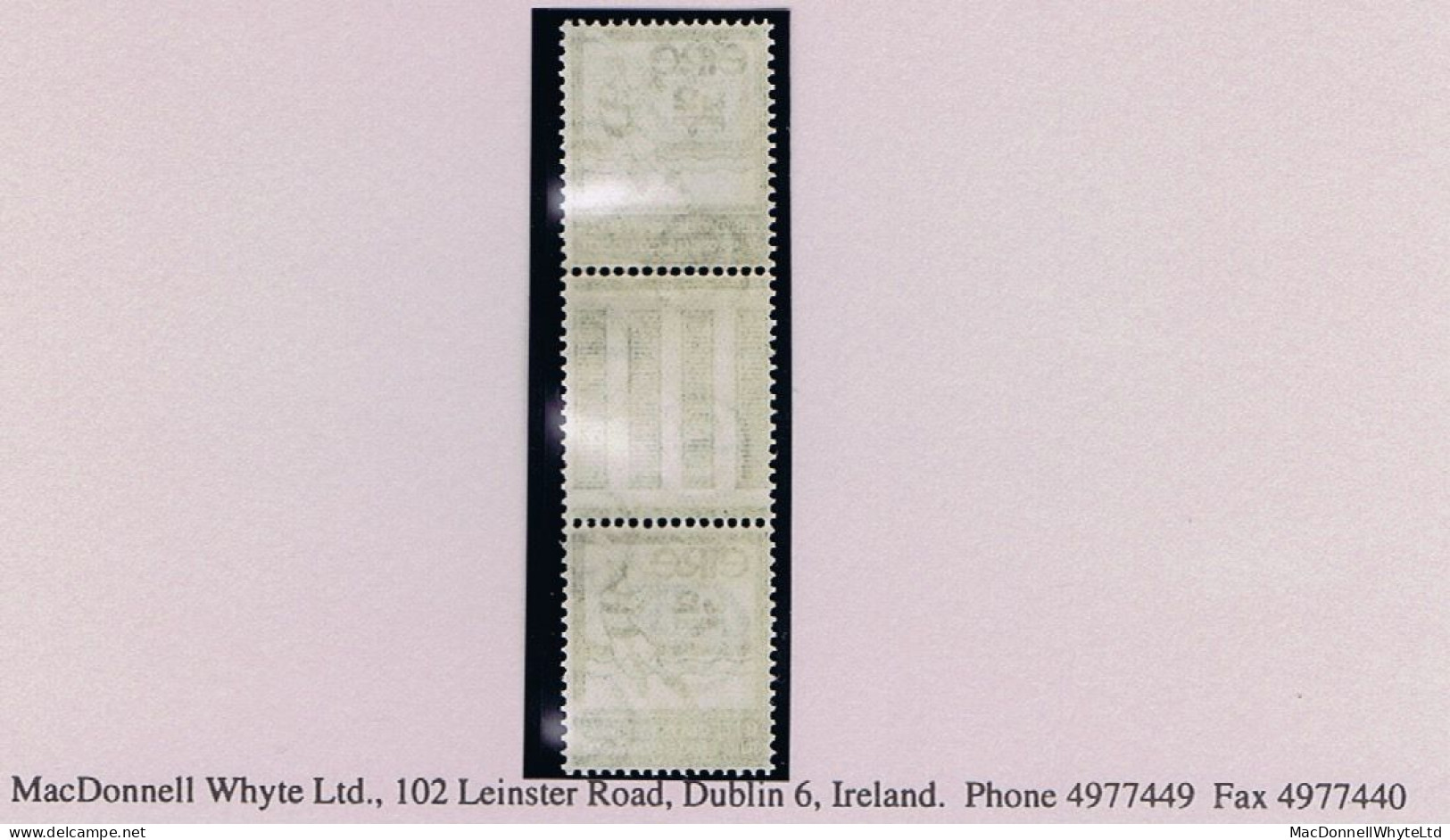 Ireland Sport 1934 GAA Hurler 2d Gutter Pair Mint Unmounted Never Hinged, Folded - Nuovi